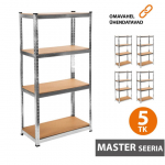 Metallist riiul 180x120x60 MASTER (5 tk)