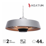 Infrapuna soojuskiirgur tuppa Heatum H2000R VERSE SILVER