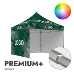 Telk logoga Zeltpro Premium+, 3 &times; 3 m, valitud v&auml;rvi, tr&uuml;kk katusel ja 4 seinal
