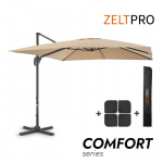 Aiavarju terrassile Comfort Taupe koos raskusplaadi ja kaitsekattega