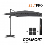 P&auml;ikesevari terrassile Comfort Antracito koos raskusplaadi ja kaitsekattega
