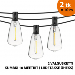 V&auml;listingimustes kasutatav valguskett (LED tuled) 20 m Retro