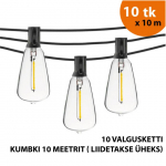 V&auml;listingimustes kasutatav valguskett (LED tuled) 100 m Retro