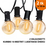 V&auml;listingimustes kasutatav valguskett (LED tuled) 20 m Elegance
