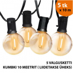 V&auml;listingimustes kasutatav valguskett (LED tuled) 50 m Elegance