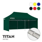 Reklaamitelk Zeltpro TITAN, 3 &times; 6 m, valitud v&auml;rvi, 4 seina ja termokleebistega (4 tk) katuse k&uuml;lgedel