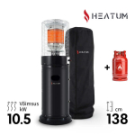 Terrassisoojendi gaasiga Heatum Legacy koos gaasiballooniga