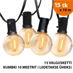 V&auml;listingimustes kasutatav valguskett (LED tuled) 150 m Elegance