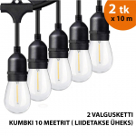 V&auml;listingimustes kasutatav valguskett (LED tuled) 20 m Drop