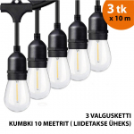 V&auml;listingimustes kasutatav valguskett (LED tuled) 30 m Drop