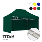 Telk logoga Zeltpro TITAN, 3 &times; 4,5 m, valitud v&auml;rvi, 4 seina ja termokleebisega (1 tk) katuse k&uuml;ljel