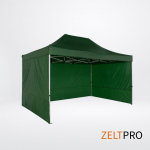 Telgi katuse ja seinte (4 tk) komplekt 3x4,5 Roheline Zeltpro TITAN