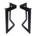 Lauajala ja raami komplekt (2 tk), kaarjas ruudukujuline, must