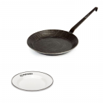 Petromax sepistatud terasest praepann ja taldrikute komplekt