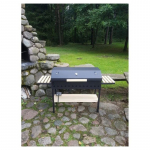 BBQ puuk&uuml;ttega grill kaanega ja kokkupandavate jalgadega (suur)