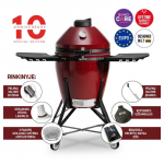 Kamado Bono Evo Media s&ouml;egrill, punane
