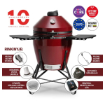 Kamado Bono Evo Grande punane s&ouml;egrill