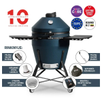 Kamado Bono Evo Grande s&ouml;egrill, mattsinine