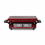 Ristk&uuml;likukujuline lauagrill Kamado Bono Hibachi Evo, punane