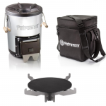 Petromax Rocket Stove kaasaskantav pliidikomplekt koos koti ja plaadiga
