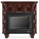 Kamin plaaditud p&otilde;randaga ja malmist lisa FLORENCJA Bronze