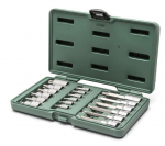 Padrunite ja otsikute komplekt Sata S09052; 1/4''+1/2''; 18 tk