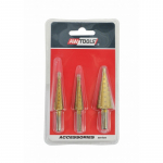 Astmeline koonuspuur AWTools AW40997; HSS; 3-20 mm; 3 tk