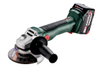 Nurklihvija Metabo W 18 L BL 9-125; 18 V; 2x4,0 Ah aku