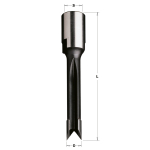 SLOT & MORTISE BIT HW Z2 D=16X100 RH