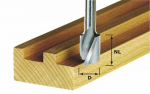 Spiraaljas otsateradega soonefrees Festool; 20 mm; 25/57 mm