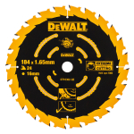 Saeketas puidule DeWalt Extreme; 184x1,65x16,0 mm; Z24; 5&deg;