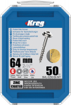 Puidukruvi Kreg SML-C250; Maxi-Loc; 2,50''; 64 mm; 50 tk; suur keere