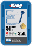Puidukruvi Kreg SML-C2B; Maxi-Loc; 2,00''; 51 mm; 250 tk; sinine