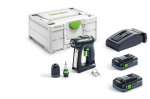 Trell-kruvikeeraja Festool C 18 HPC 4,0 I-Plus; 18 V; 2x4,0 Ah aku