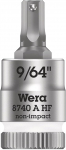 Padrunv&otilde;ti Wera WE05003384001; HEX-plus; 1/4''; 9/64''x28 mm