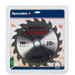 Saeketas puidule Specialist Wood; 190x1,4x30/20/16 mm; Z20