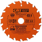 Saeketas puidule CMT 271; 136x1.5x20; Z18; 20&deg;