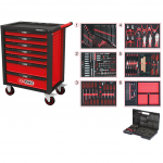 T&ouml;&ouml;riistade komplekt moodulis KS Tools RACINGline BLACK/RED; 598 tk