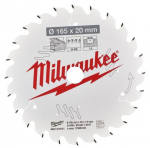 Saeketas puidule Milwaukee 4932471931; 165x20 mm; Z24