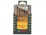 Puuride komplekt Bosch HSS-TiN; 1-10 mm; 19 tk
