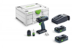 Trell-kruvikeeraja Festool T 18+3 HPC 4,0 I-Plus; 18 V; 2x4,0 Ah aku
