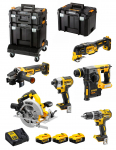T&ouml;&ouml;riistakomplekt DeWalt DCK685P3T-QW (DCD796 + DCF887 + DCH273 + DCG405 + DCS570 + DCS355); 18 V; 3x5,0 Ah aku