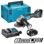 Nurklihvija Makita DGA506RTJ; 18 V; 2x5,0 Ah aku