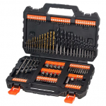 Puuride ja kruviotsikute komplekt Black & Decker A7200-XJ; 109 tk