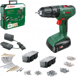L&ouml;&ouml;ktrell-kruvikeeraja Bosch EasyImpact 18V-40; 18 V; 1x1,5 A aku + Tarvikud