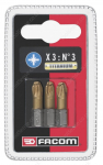 Kruviotsikute komplekt Facom; PZ1; 3 tk