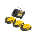 Tarvikute komplekt DeWalt DCB1104P3-QW; 18 V; 3x5,0 Ah aku