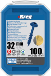 Puidukruvi Kreg SML-C125B; Maxi-Loc; 1,25''; 32 mm; 100 tk; sinine