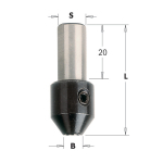 Adapter CMT 364.025.00; D=2,5 mm S=10X20 mm; L=38 mm
