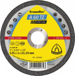 Abrasiiv l&otilde;ikeketas Klingspor A 60 TZ Special; 125x1 mm; FL; 25 tk
